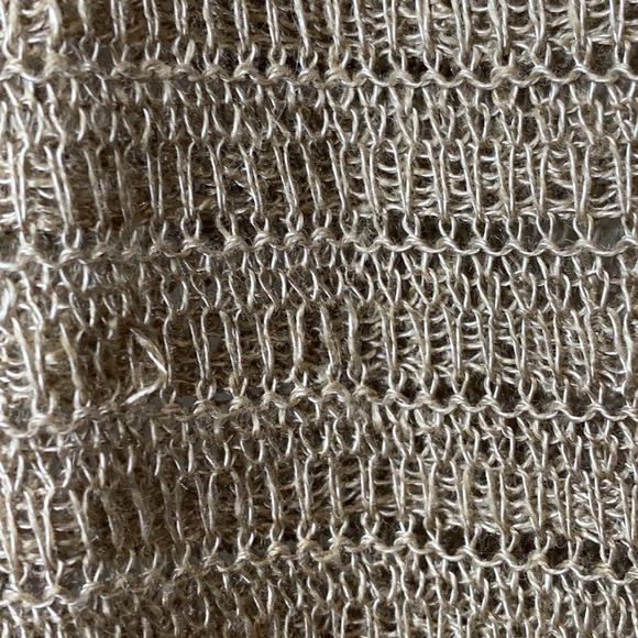 Cutter & Buck || Short Sleeve Sheer Loose Knit 3 Button Ribbon Belt Cardigan M - Picture 13 of 17